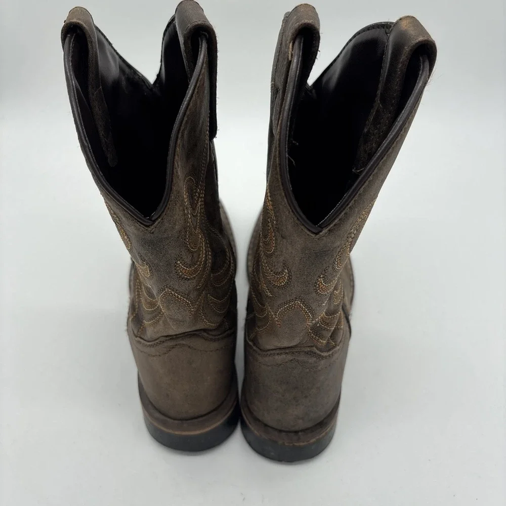 Smoky Mountain Youth Leather Cowboy Boots SZ 1.5